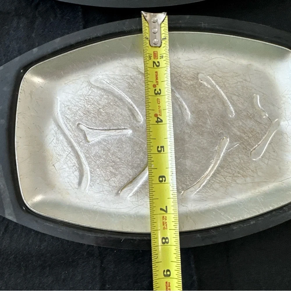 4 Vtg NORDIC WARE Sizzler Steak & Fajita Servers Plates USA  NO. 52 Platter MCM